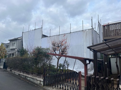 東京都三鷹市中原 鉄筋コンクリート解体工事 施工事例手作業による鉄筋コンクリート造2階建のアスベスト撤去工事