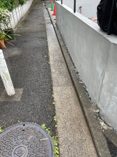 神奈川県横浜市都筑区 エクステリア目隠しフェンス 施工事例コンクリートブロックのジョリーパット施工工事