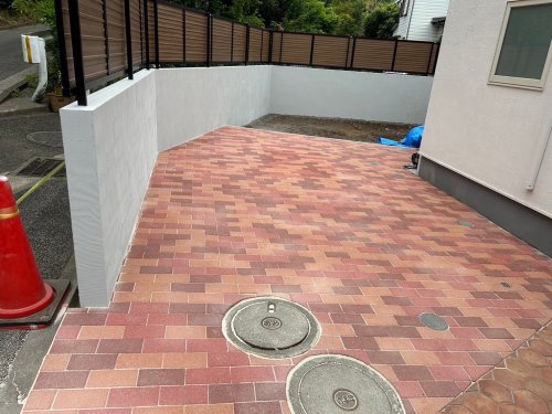 神奈川県横浜市都筑区 エクステリア目隠しフェンス 施工事例エクステリア目隠しフェンス設置工事