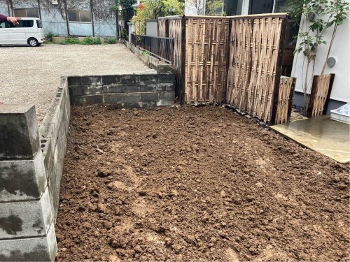 神奈川県横浜市都筑区 エクステリア目隠しフェンス 施工事例エクステリア目隠しフェンス工事のビフォーアフター