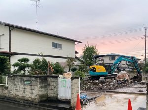 埼玉県蓮田市椿山の木造2F住宅解体工事 施工事例