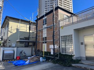 埼玉県さいたま市中央区上落合 外壁タイル剥がし 施行事例